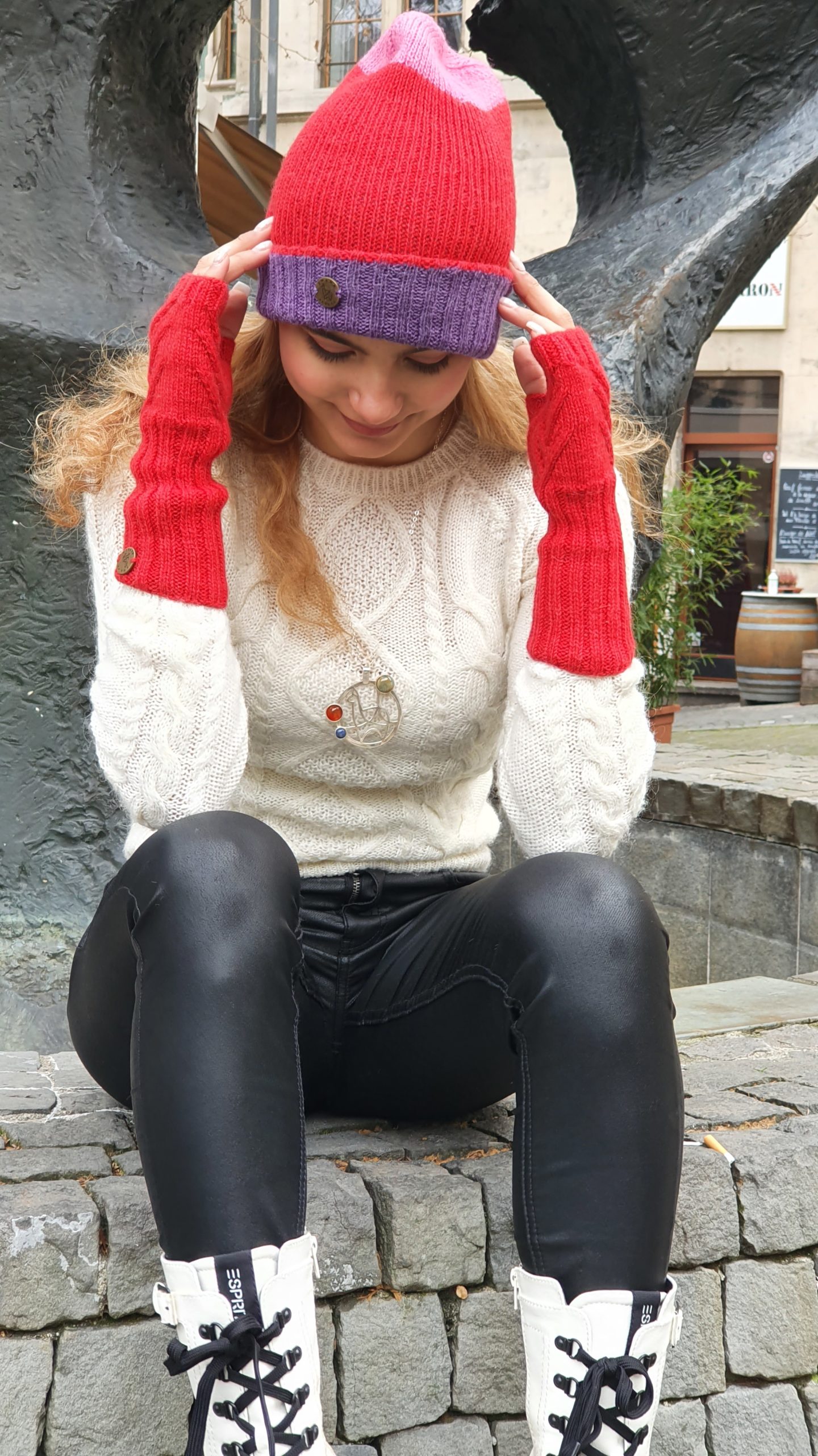 Beanie Happy Colors reversible - Image 2