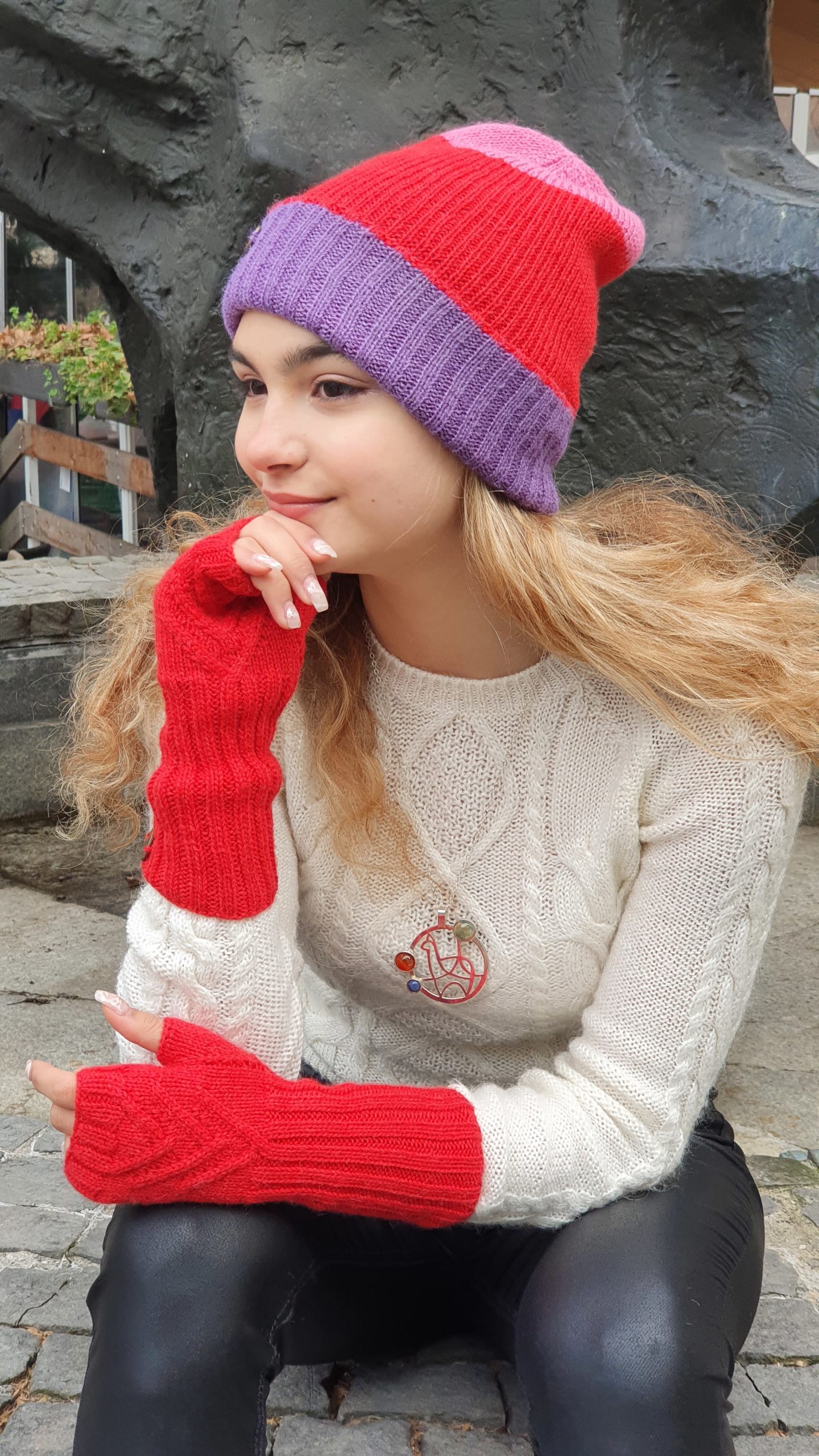 Beanie Happy Colors reversible - Image 4