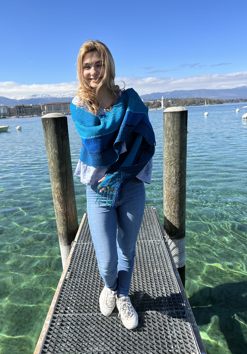 Scarf Aqua - Image 3
