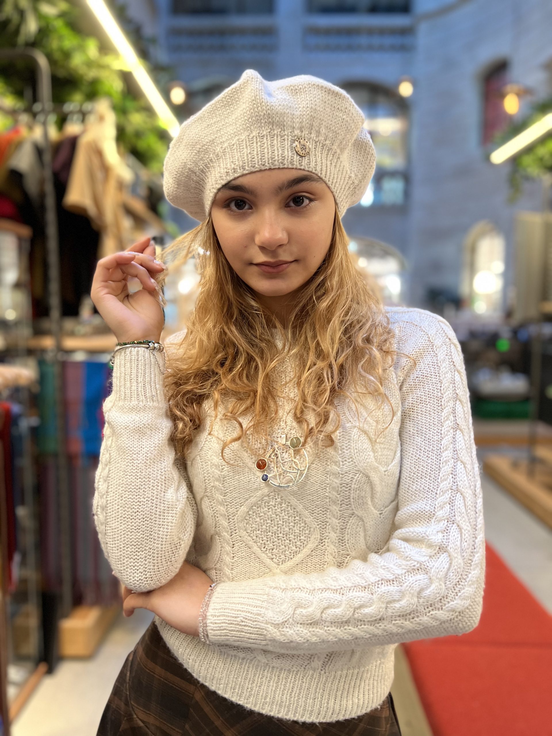Beanie Painter White