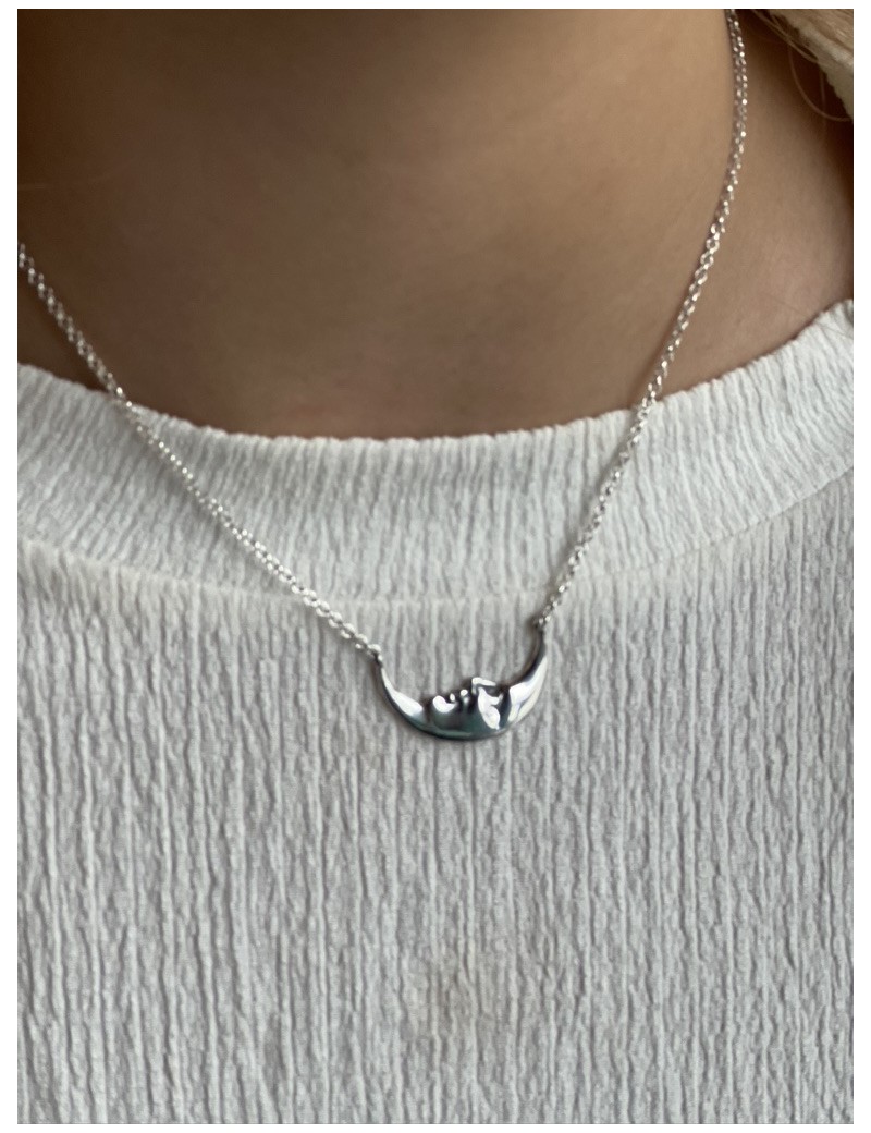 Silver Moon Necklace