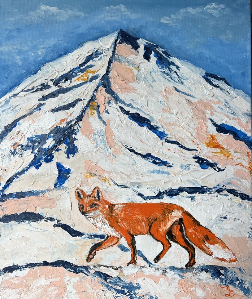 Painting Red Fox - Renard Roux